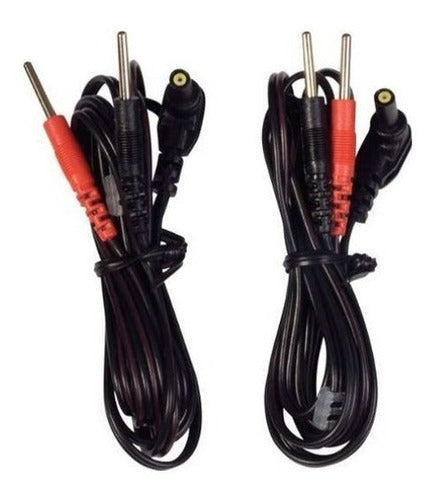 Cable Para TENS/EMS Conectores Estándar 2 Mm – Repuesto. Distribuidor Mayorista, Precios Por Mayor.