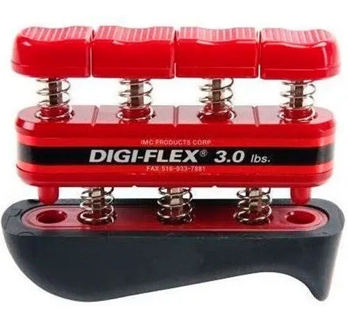 Ejercitador Digiflex Rojo En Uso Para Ejercicios Kinésicos Y Terapia Manual. Distribuidor Mayorista, Precios Por Mayor.