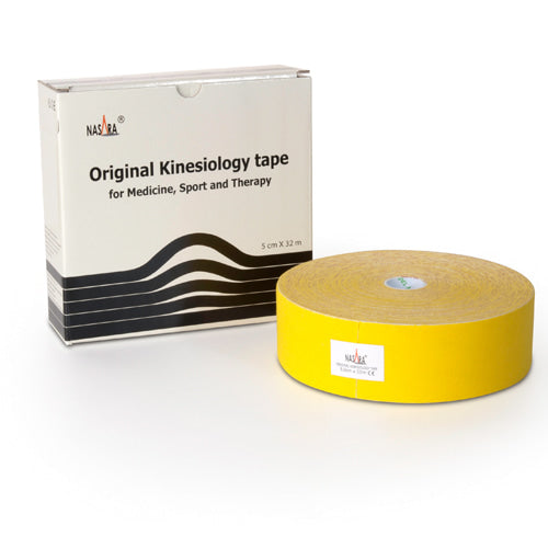 Cinta Nasara 5X32 Amarilla Para Kinesiología Y Rehabilitación. Distribuidor Mayorista, Precios Por Mayor.