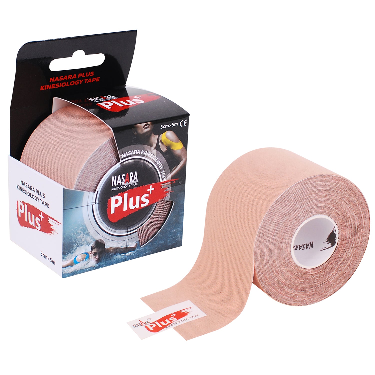 Cinta Nasara 5X5 Beige Plus Para Fisioterapia Y Rehabilitación. Distribuidor Mayorista, Precios Por Mayor.