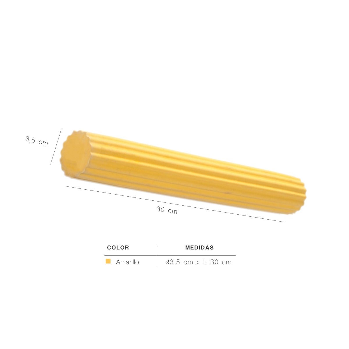 Barra amarilla flexible para fisioterapia y rehabilitación kinésica. distribuidor mayorista, precios por mayor.