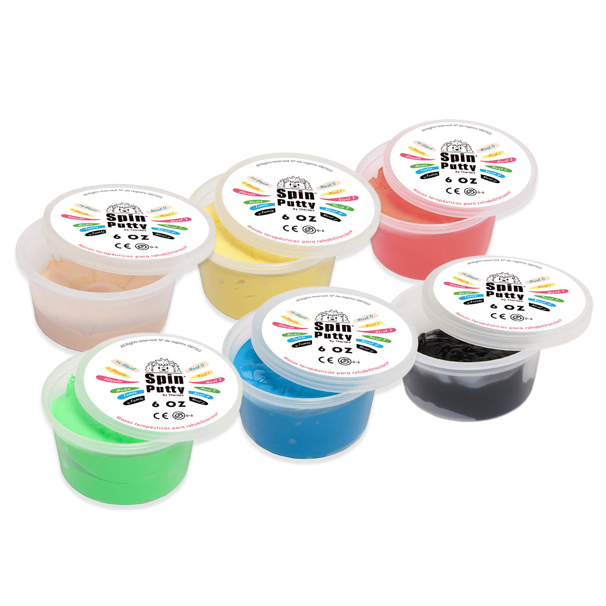 Masa Terapéutica Spin Medical 6oz Para Rehabilitación Y Ejercicios De Mano. Distribuidor Mayorista, Precios Por Mayor.