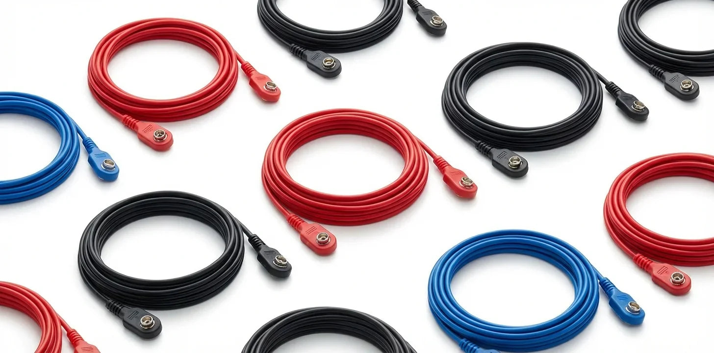 Accesorios para electroestimuladores TENS EMS: cables de electrodos y conectores
