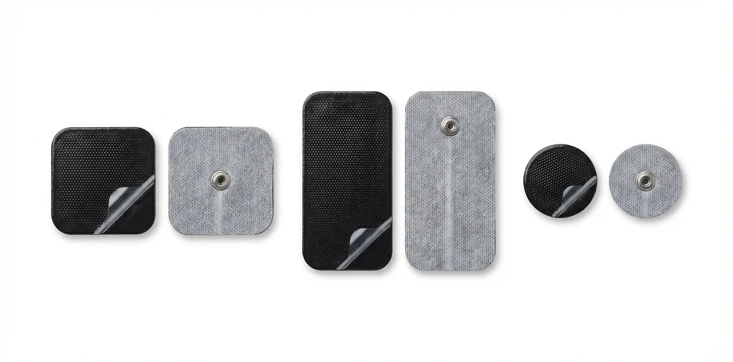 Electrodos autoadhesivos para electroestimulador TENS EMS en diferentes tamanos