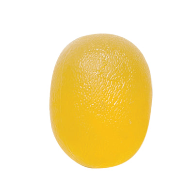 Pelota Gel Amarilla Cando En Ejercicio De Mano Y Dedos